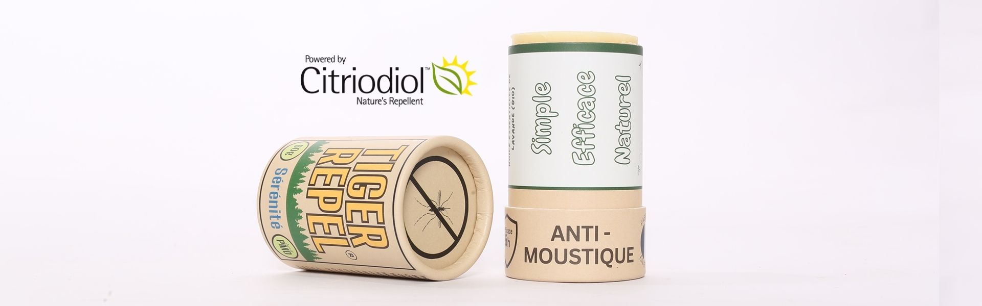Stick anti-moustique Tiger Repel à base de Citriodiol – répulsif naturel, simple et efficace