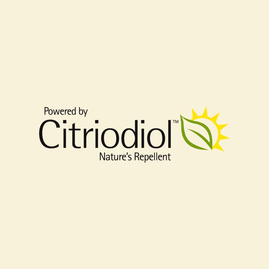  Powered by Citriodiol — ingrédient actif naturel extrait de l'eucalyptus, répulsif anti-moustique prouvé